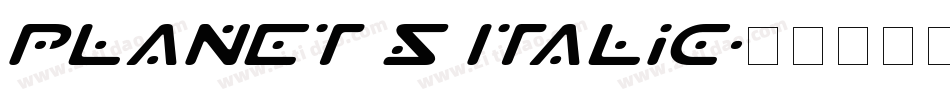 Planet S Italic字体转换